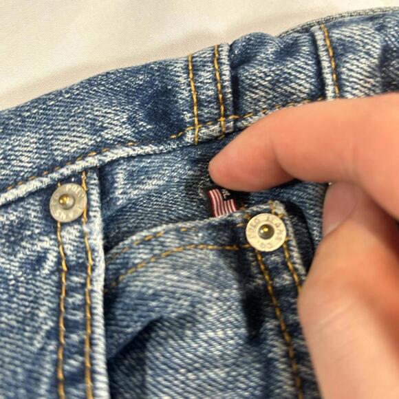 vintage 90's Polo Ralph Lauren faded blue jeans. Polo Jeans Company - Picture 7 of 8